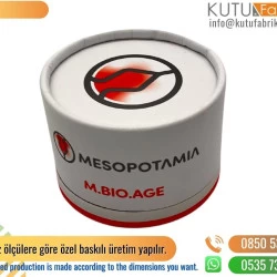 Küçük Medikal Silindir Kutu Beyaz