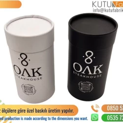 Siyah Beyaz Takım Silindir Kutu