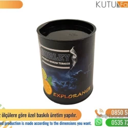 Plastik Kapaklı Nargile Tütünü Silindir Kutu