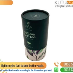 Ters Kapak Yeşil Silindir Kutu