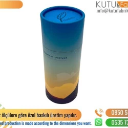 Mantaza Baskılı Textil Silindir Kutu