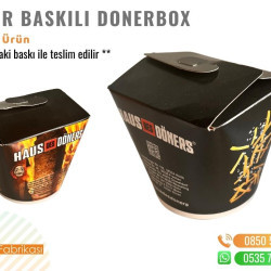 Dönerbox Hazır Baskılı Döner Kutusu